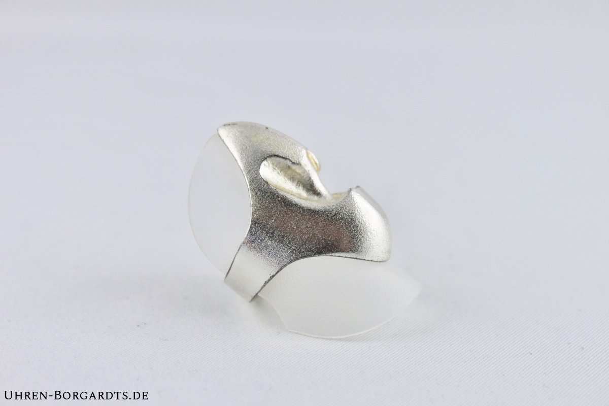 Oval Weißer Feueropal Ring: 925 Sterling Silber Edelstein (8