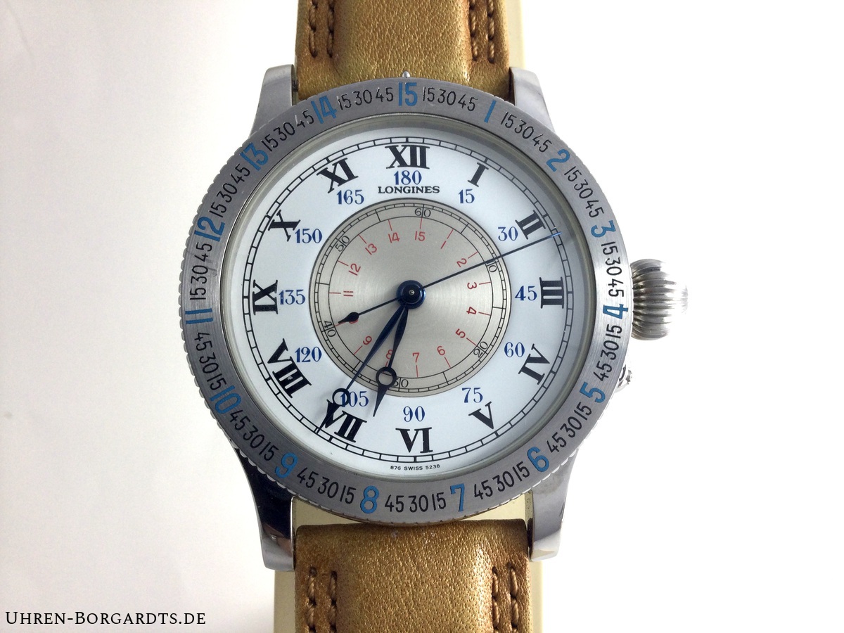 Longines Lindbergh 60 Jahre Limitierte 1000 Stuck Durchmesser 47 5mm Referenz 876.5238 Mechanik cal.L878.4 Papiere Beschreibung Box usw